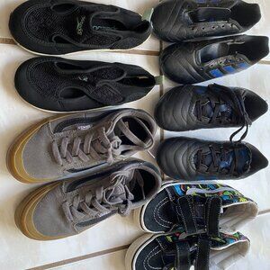 5 pairs used shoes for kids multi sizes please read description